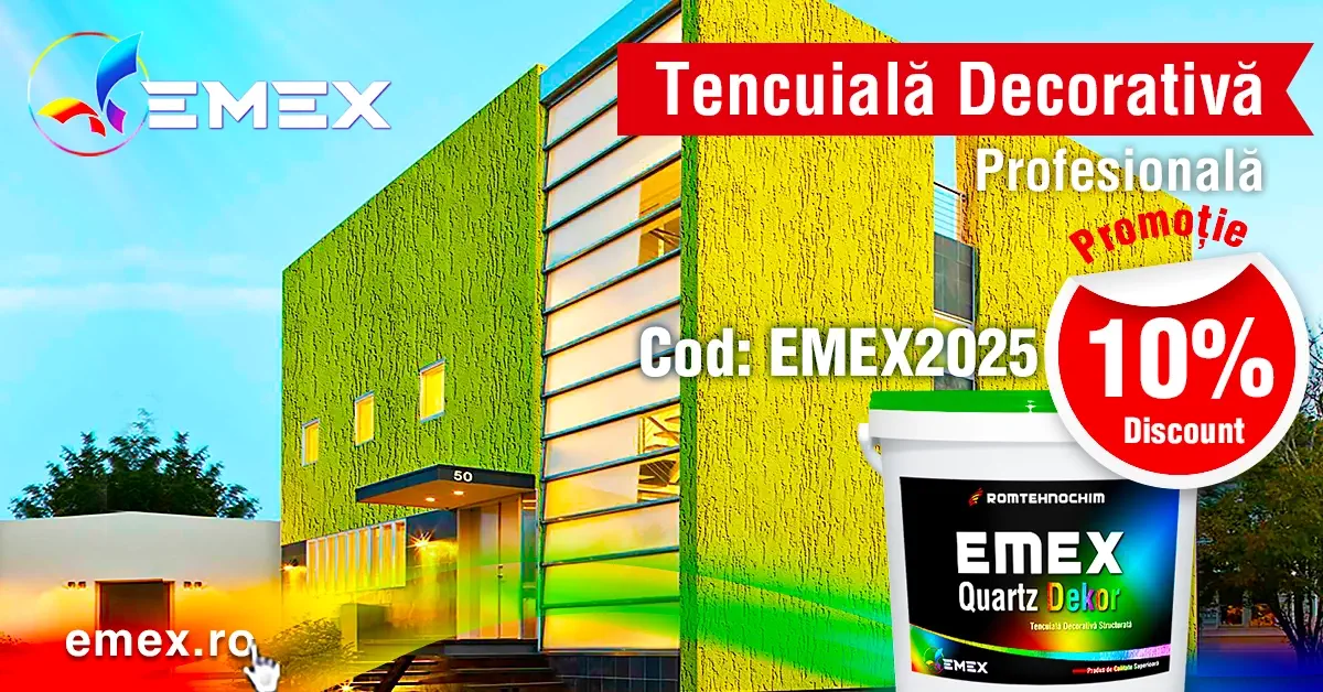 Tencuieli decorative profesionale in promotie