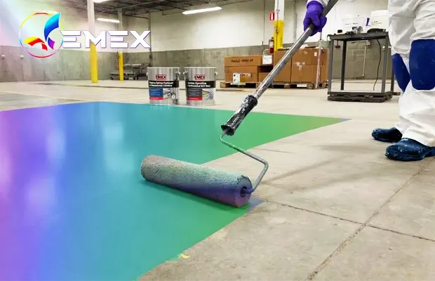 Exfoliere vopsea epoxidică beton pardoseală